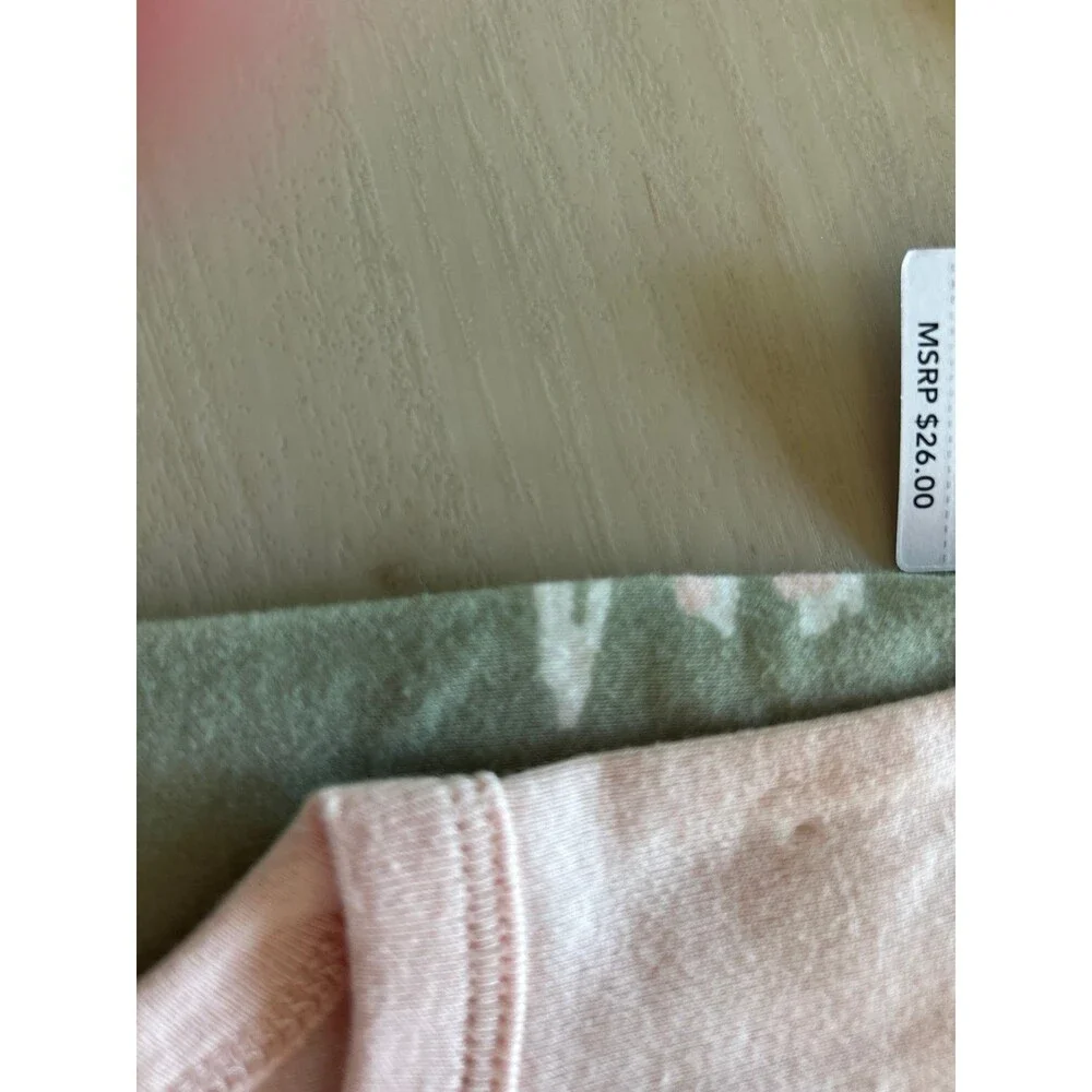 Carter's 3 M baby girl pink swan onesie and green pants set